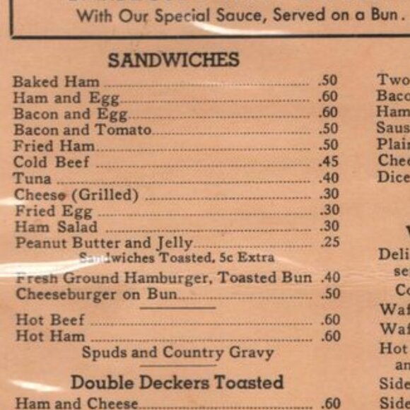 Vintage Restaurant Menu The Ham Steak Portland Oregon Kitchen Decor Collectible - Picture 4 of 7